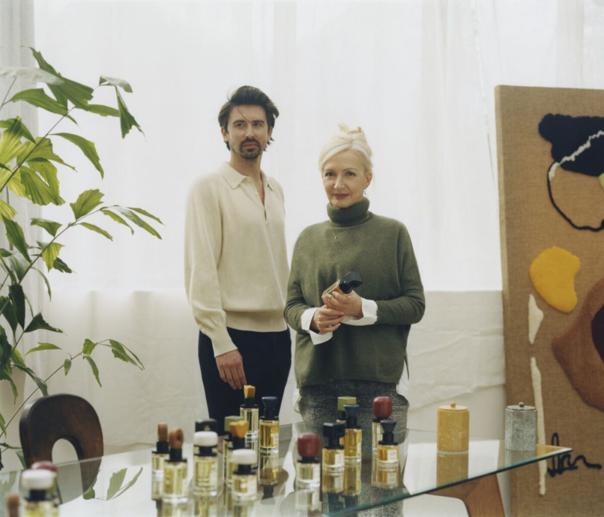 Die Gründer des Parfüm-Labels Ormaie: Marie-Lise Jonak und Ihr Sohn Baptiste 