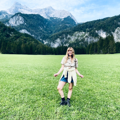 Stephanie Neubert beim Wandern