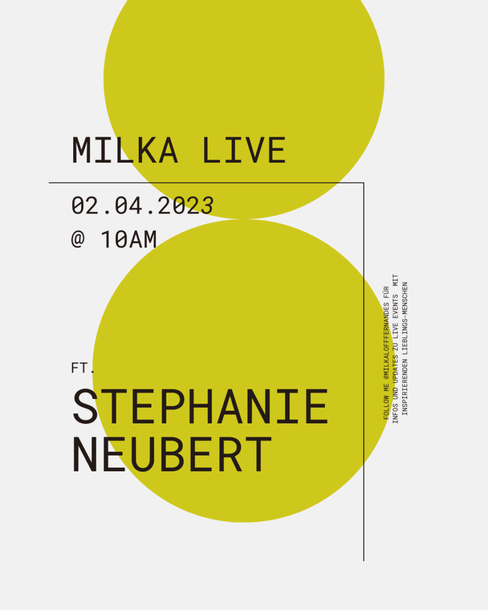 Milka Live Talk auf Instagram mit Stephanie Neubert