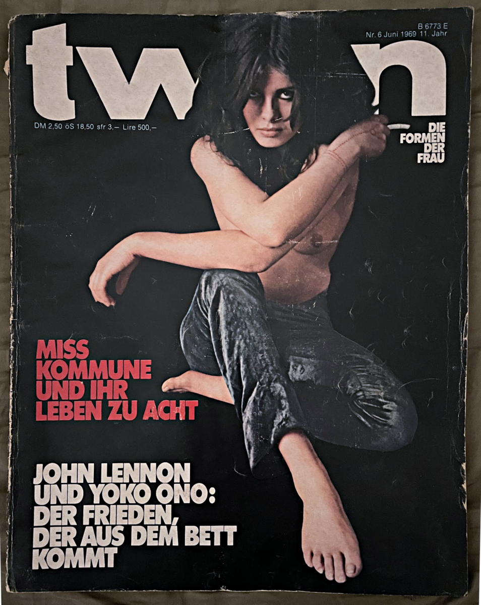 Uschi Obermaier x TWEN (1969)Foto: Guido Mangold, Art Director: Willy Fleckhaus, Source: Privatsammlung Cloat Gerold