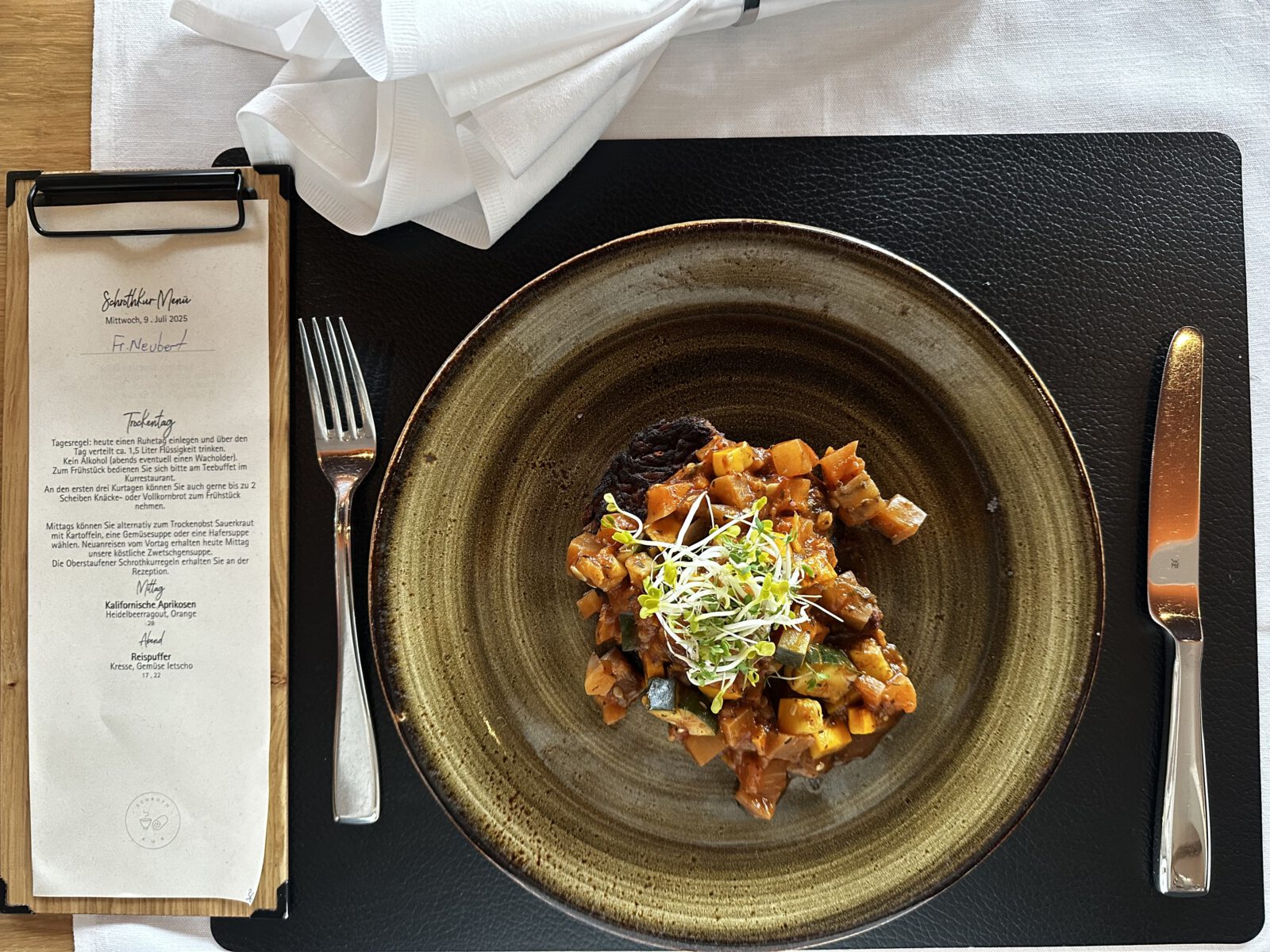 Die Rosenalp-Küche setzt auf eine leichte, basenbetonte Ernährung