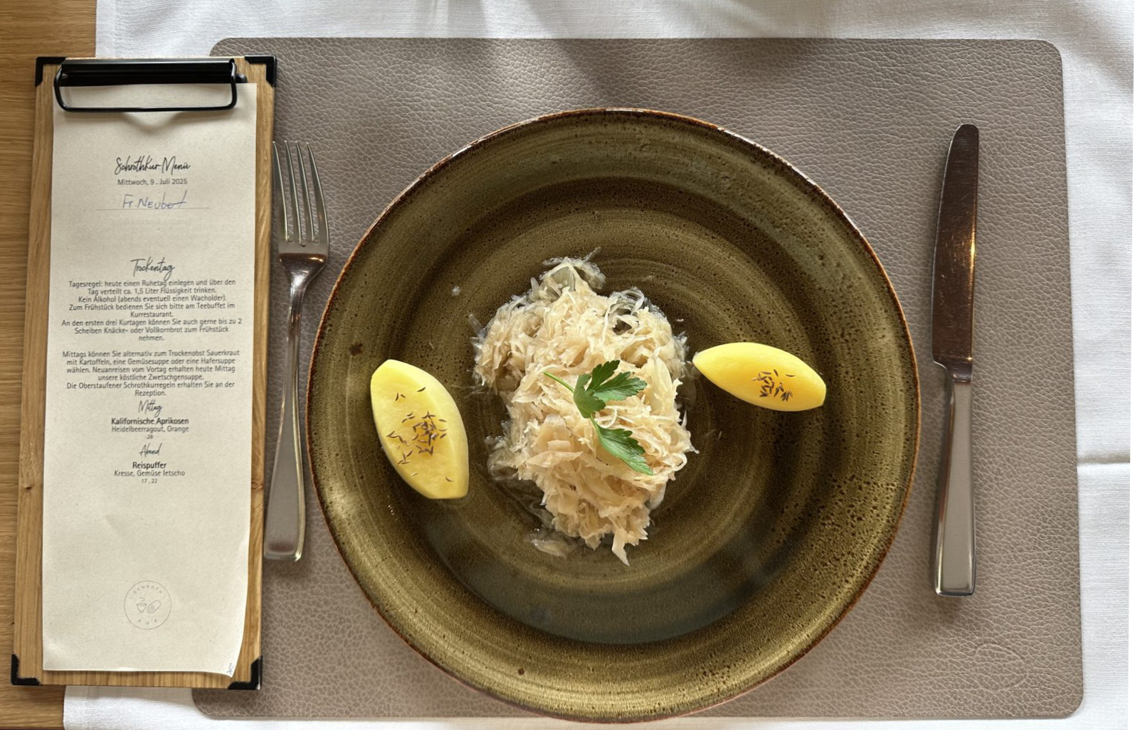 Die Rosenalp-Küche setzt auf eine leichte, basenbetonte Ernährung