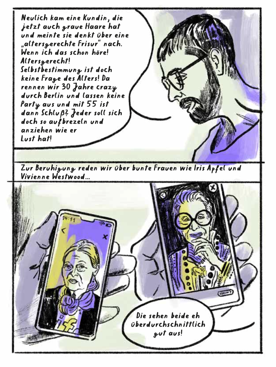 Illustration im Comic „Peri Meno” der Berliner Illustratorin Rinah Lang