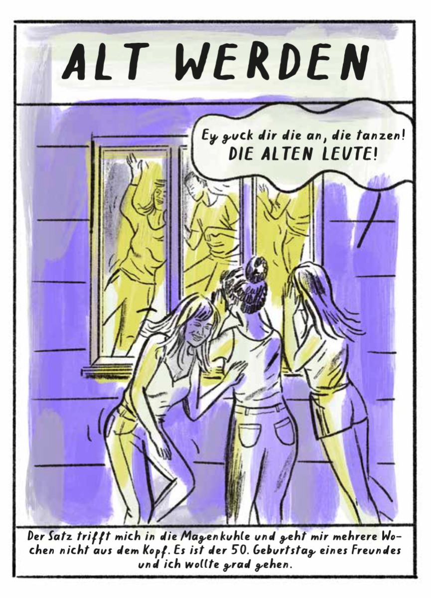 Illustration im Comic „Peri Meno” der Berliner Illustratorin Rinah Lang