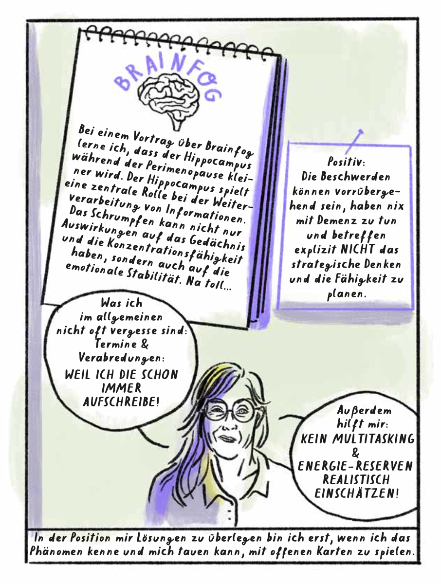 Illustration im Comic „Peri Meno” der Berliner Illustratorin Rinah Lang