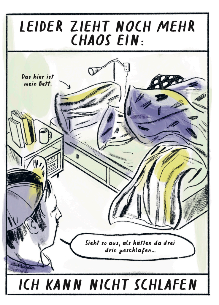 Illustration im Comic „Peri Meno” der Berliner Illustratorin Rinah Lang