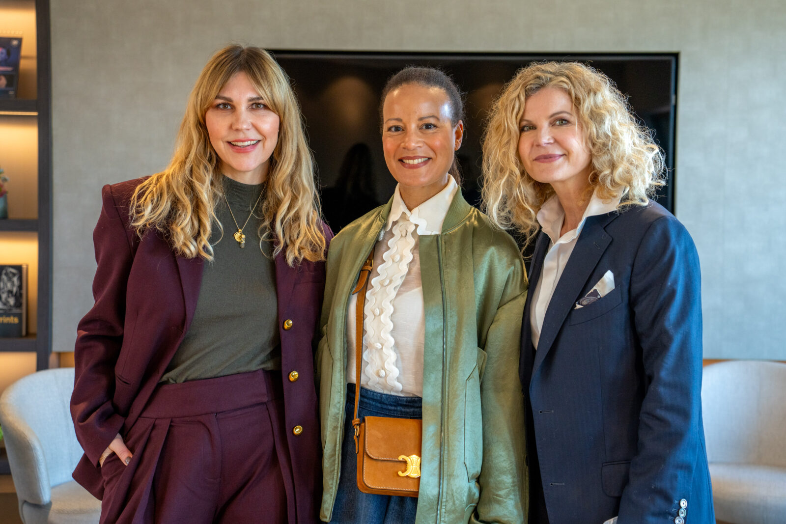 HEYDAY x BTL Event in Hamburg: (v.l.) Stephanie Neubert von HEYDAY, Adaeze Wolf, Holistic Health Coach, und Mental Health Expertin Eva Imhof 